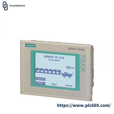 SIEMENS 6AV6642-0AA11-0AX1 Touch Panel TP177A - Advanced HMI Solution for Industry