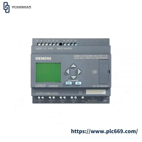 SIEMENS 6ED1052-1MD00-0BA7: 12/24VDC Logic Module with Display