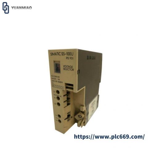 SIEMENS 6ES5931-8MD11 Power Supply - High-Performance Industrial Automation Module