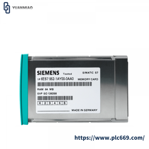 SIEMENS RAM MEMORY CARD 6ES7952-1AM00-0AA0: High Performance for Industrial Control Systems