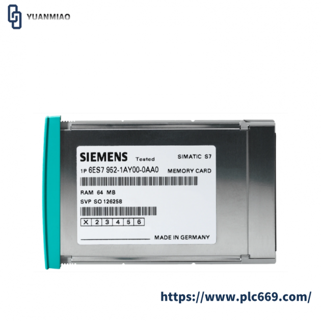 SIEMENS RAM MEMORY CARD 6ES7952-1AM00-0AA0: High Performance for Industrial Control Systems