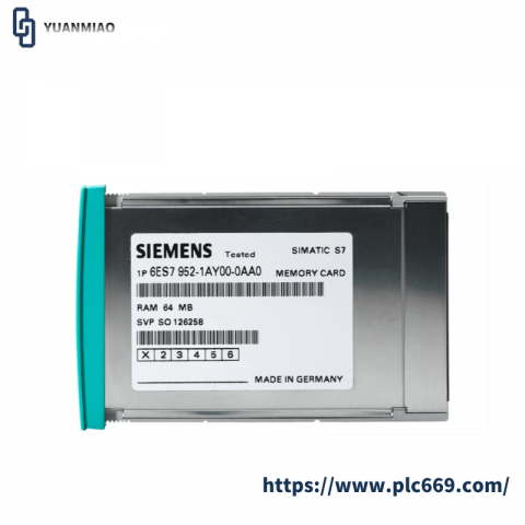 SIEMENS 6ES7952-1KK00-0AA0: Industrial Control Memory Card, Advanced Storage Solution