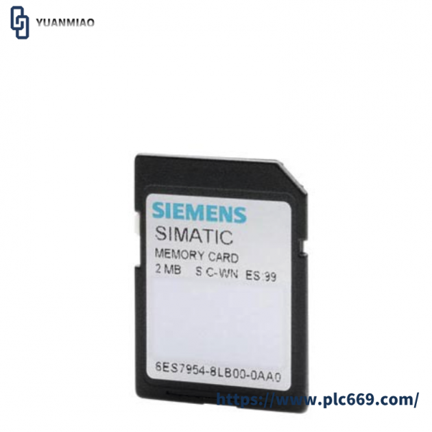 SIEMENS 6ES7954-8LB00-0AA0 Memory Card for Industrial Control Systems