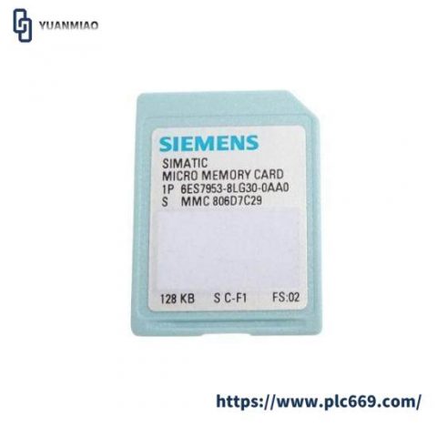 Siemens 6ES7 953-8LG30-0AA0 Micro Memory Card, Industrial Control Module