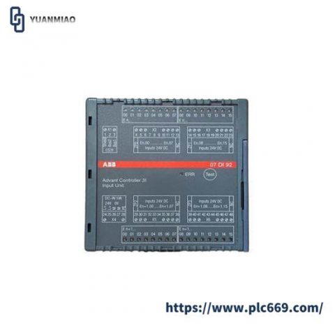 ABB 07DI92 WT92 GJR5252400R4101 Digital I/O Module: Precision Control in Industrial Automation