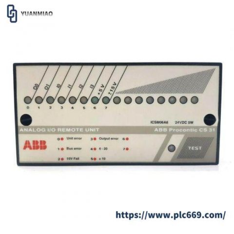 ABB ICSM06A6 Analog I/O Remote Unit - Industrial Automation Innovation