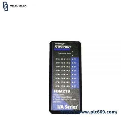 Foxboro I/A Series FBM219 Input Voltage Monitor Module