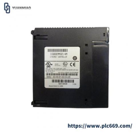 GE Fanuc IC693CMM321-KM: Ethernet Interface Module for Series 90-30 PLC