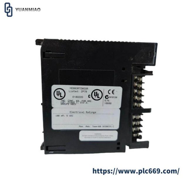 GE HE693RTD600R: Precision Input Module for Industrial Control Solutions