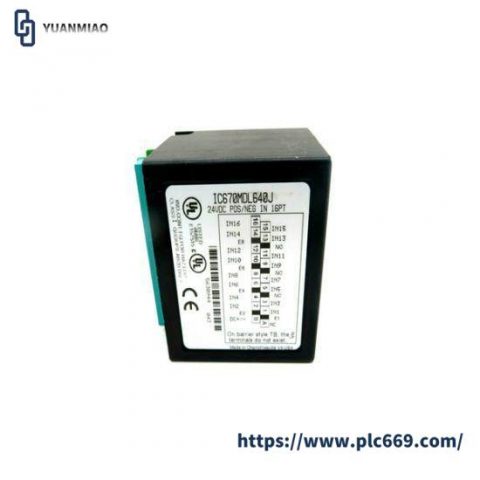 General Electric FANUC IC670MDL640J Input Module: Advanced Industrial Control Solution