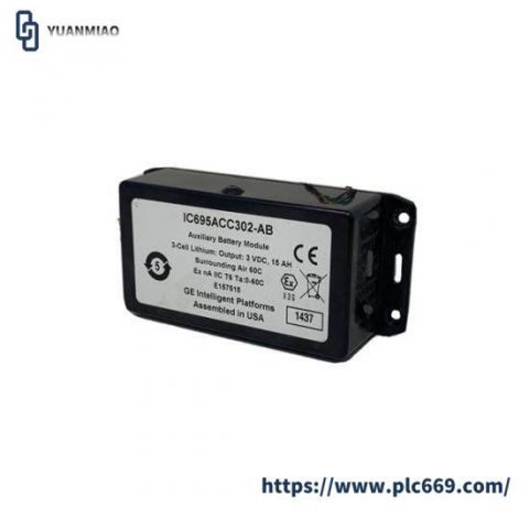 GE FANUC IC695ACC302AB Battery Module for Industrial Automation