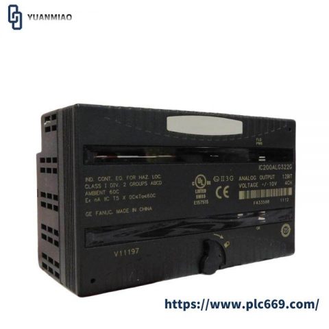 GE Fanuc IC200ALG322: Precision Analog I/O Module for Versatile Control Applications