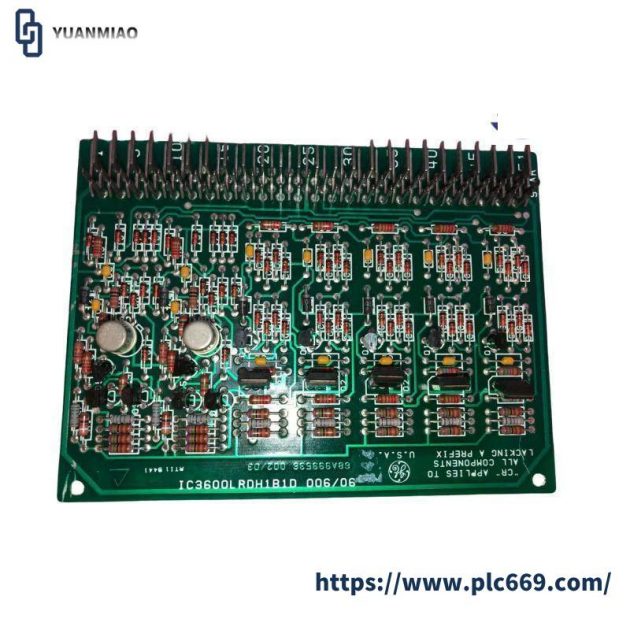 GE FANUC IC3600LRDH1B1D Relay Driver Card for Mark I/II Series