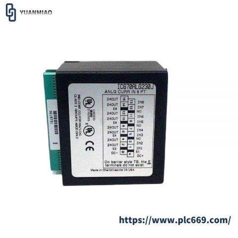 GE IC670ALG230: 8-Channel Analog Input Current Module