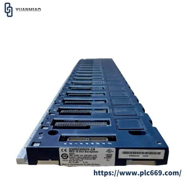 GE IC695CHS016: Universal 16-Module Slots Base