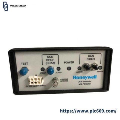 Honeywell MU-FOED02, 51197564-200, UCN Fiber Optic Extender Model, Industrial Control Systems