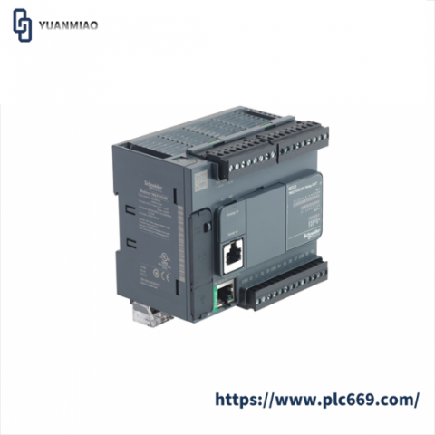 SCHNEIDER TM221CE24R - Modular PLC Controller, M221, 24I/O, Relay & Ethernet Interface