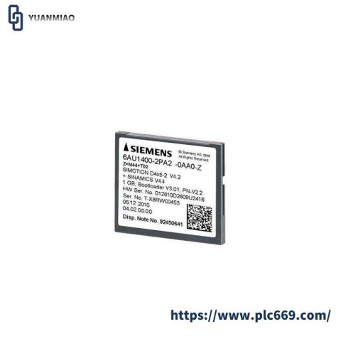 SIEMENS 6AU1400-2PA02-0AA0 1 GB Compact Flash Card for Industrial Control Systems