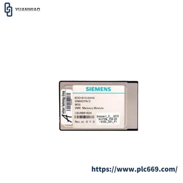 Siemens 6DD1610-0AH0 SIMADYN D Memory Submodule for Industrial Automation Systems