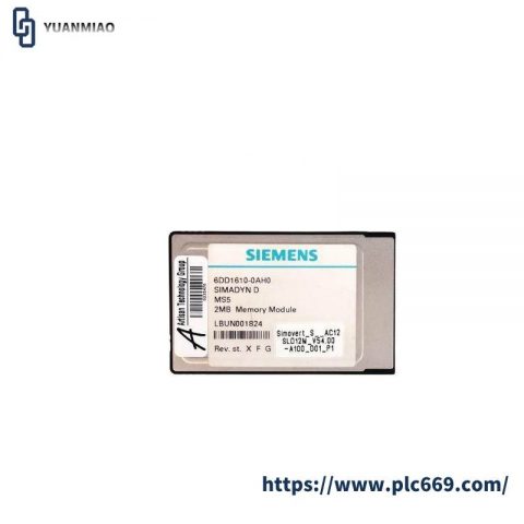 SIEMENS 6DD1610-0AH0 SIMADYN D Memory Submodule for Advanced Control Applications