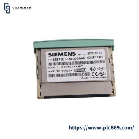 Siemens RAM Memory Card for S7-400 - 6ES7951-1AL00-0AA0, Optimized for Industrial Control Solutions