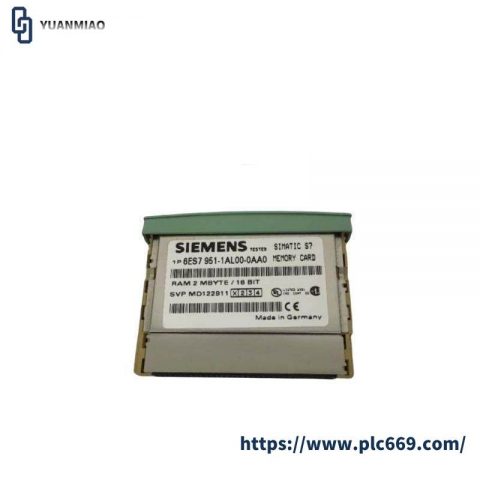 Siemens 6ES7951-1AL00-0AA0: High-Performance RAM Memory Card for Simatic S7 Systems