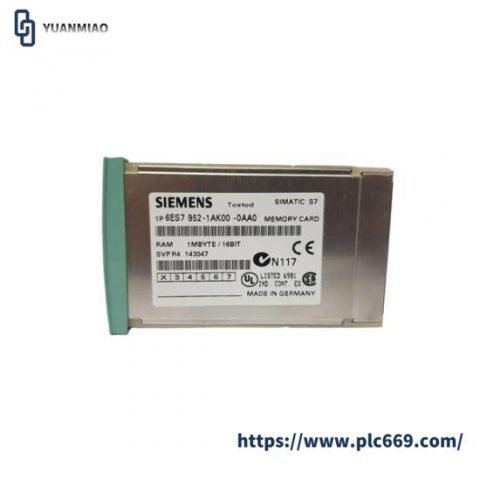 Siemens 6ES7952-1AK00-0AA0 RAM Memory Card for S7-400