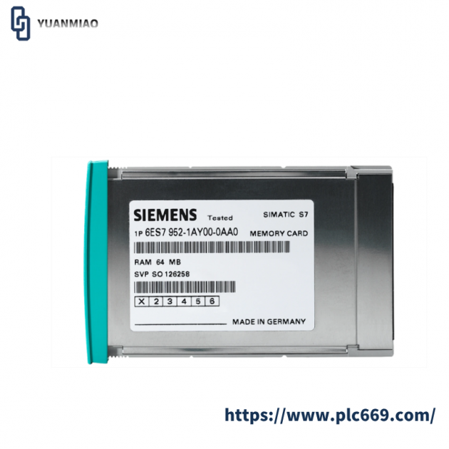 Siemens 6ES7952-1AK00-0AA0 RAM Memory Card for S7-400