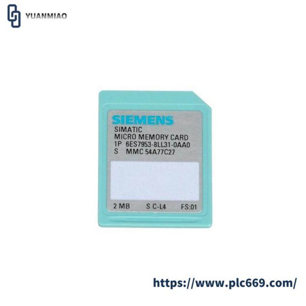 SIEMENS 6ES7953-8LL31-0AA0 Micro Memory Card for S7-300/C7/ET 200, 3V NFlash, 64KB