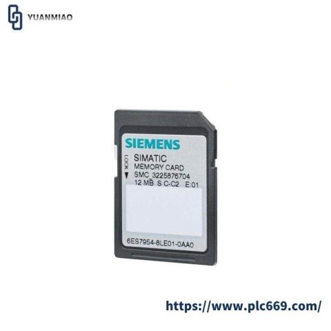 SIEMENS 6ES7954-8LE03-0AA0 Micro Memory Card, Designed for Efficient Control Systems