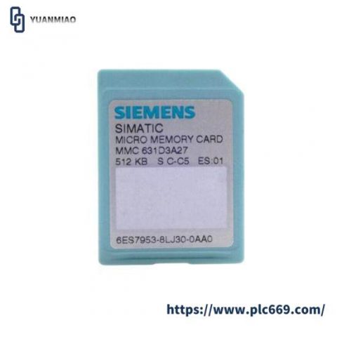 Siemens 6ES7 953-8LJ30-0AA0 Memory Card for Industrial Control Systems