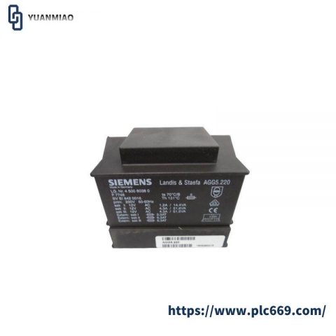 SIEMENS AGG5.220 Mains Transformer, LMV5 System Application