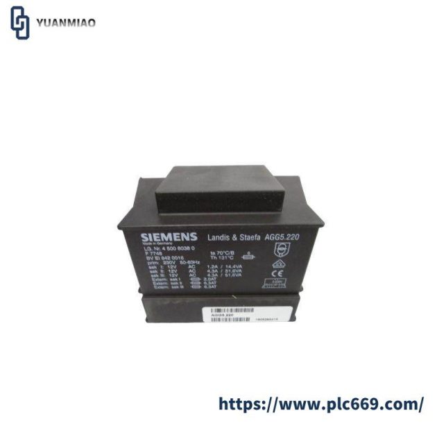 SIEMENS AGG5.220 Mains Transformer, LMV5 System Application