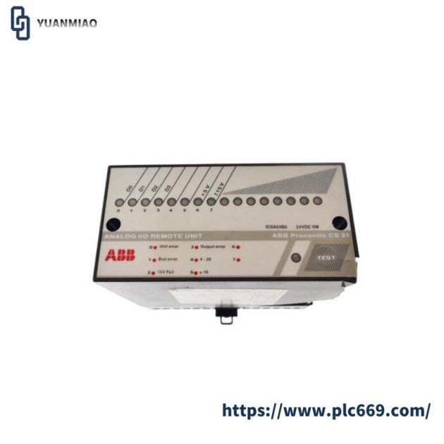 ABB ICSA04B5 ANALOG I/O REMOTE UNIT - Advanced Control Solutions