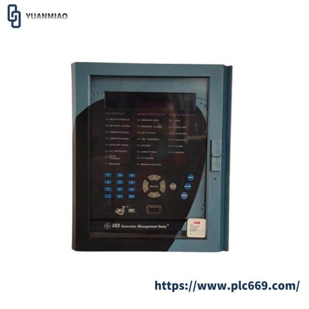 GE Multilin 489-P1-HI-A20-E-H Generator Management Relay, Industrial Control