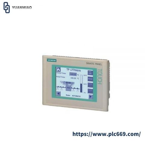 SIEMENS SIMATIC TOUCH PANEL TP 177MICRO FOR SIMATIC S7-200, Compact Automation Solutions