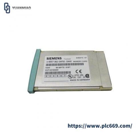 Siemens 6ES7 952-0AF00-0AA0 RAM Memory Card - 4MB for Industrial Control Applications