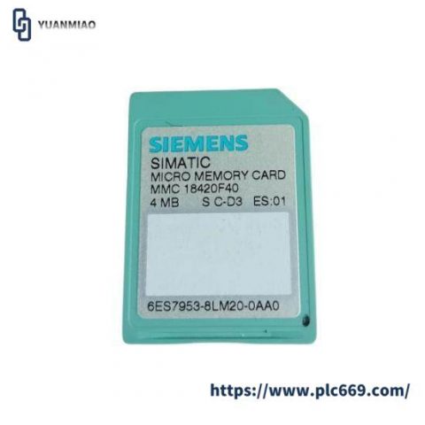 Siemens 6ES7 953-8LM20-0AA0 Micro Memory Card - Industry Standard PLC Component